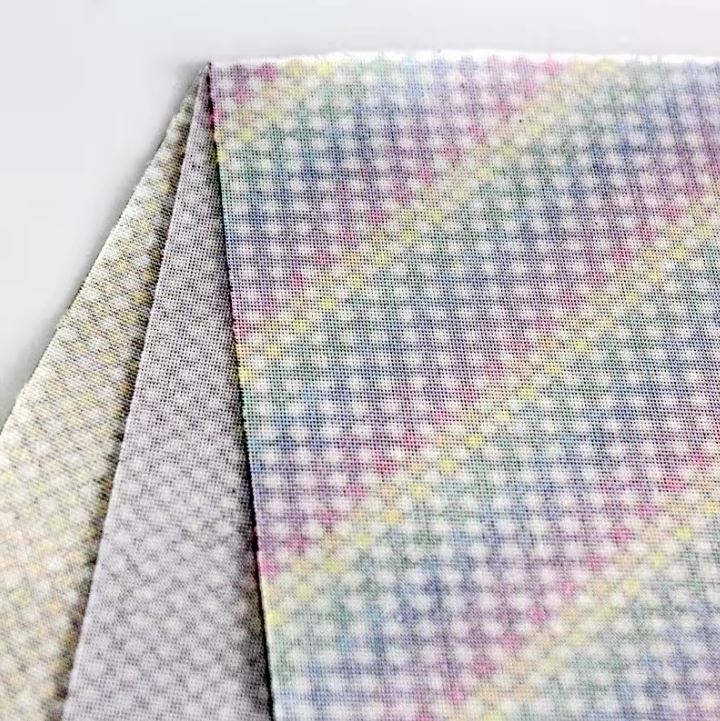 Dimensional Woven Fabric Pu Leather Rhombic Transfer Film Be Glittered
