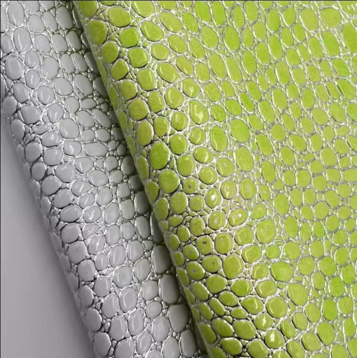 Handbag Pu Leather Crocodile Embossed Gold Line Bright Surface For Shoes Bags Wallets Decoration