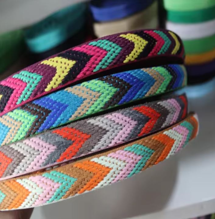 O vestuário alto tecido dos sacos do jacquard de matéria têxtil home calça o Webbing 100% do poliéster