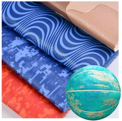 Atacado de tecido de couro sintético PVC couro artificial profissional basquete personalizado bola material de couro para basquete