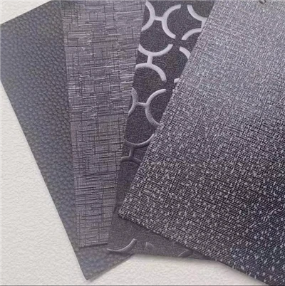 Tecido de couro sintético impresso em relevo de couro sintético de PVC 2.0mm Couro PVC para piso de tapete de carro