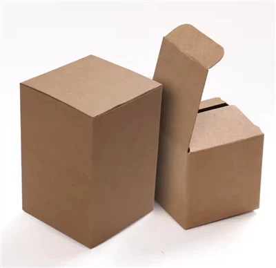 Caixa de transporte de embalagem de papel Kraft ondulado para presente personalizado por atacado