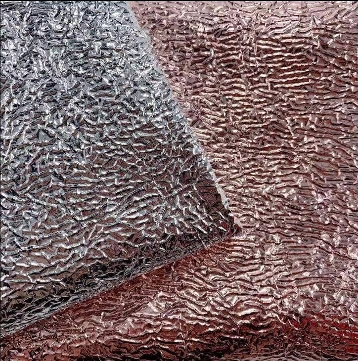 Synthetic Leather Covering TPU Microfiber Metal Film Canvas Bottom Unchanged Scratch Resistance Water Ripple Decorative Leather